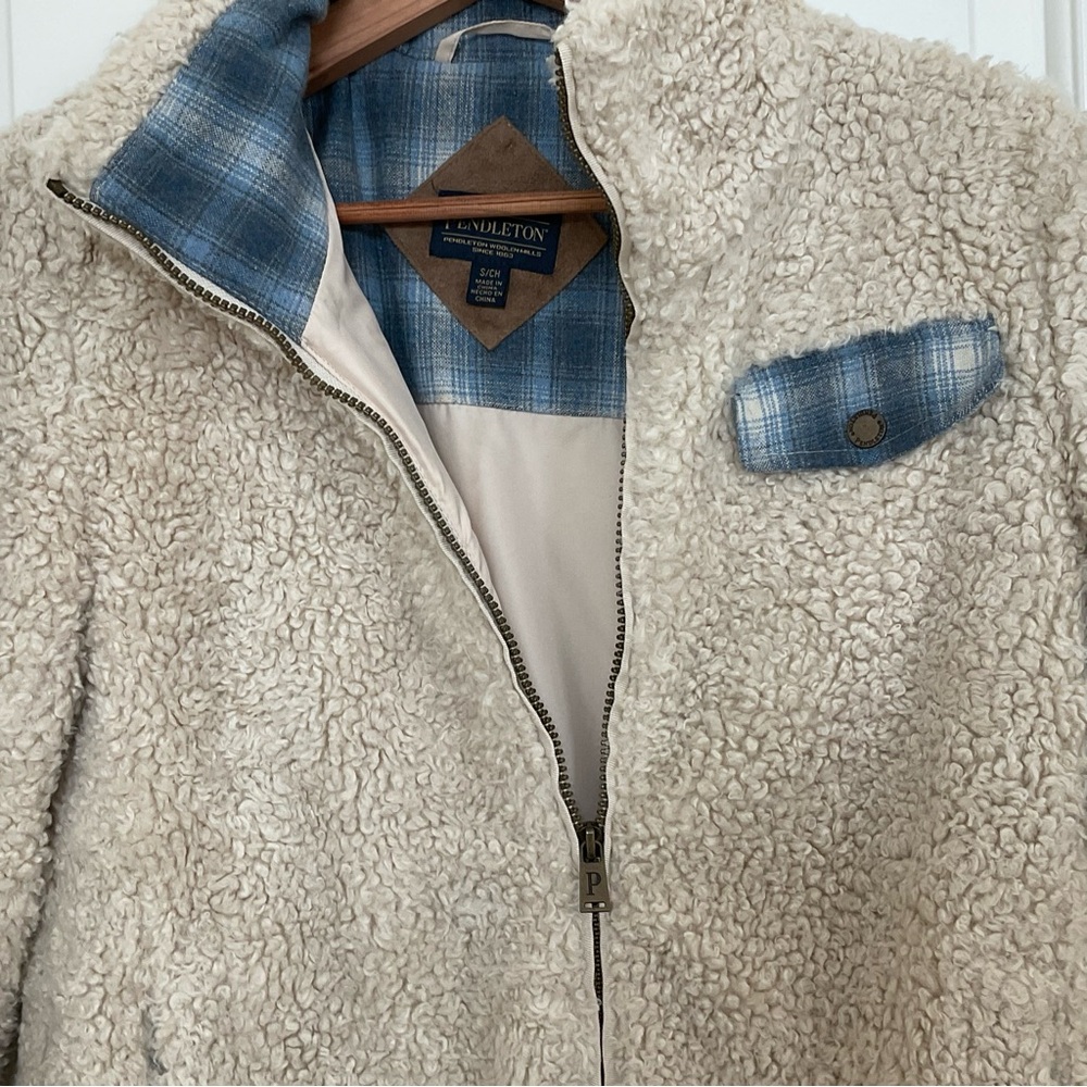 Pendleton Sherpa Teddy Zip Up Jacket S - Picture 3 of 12